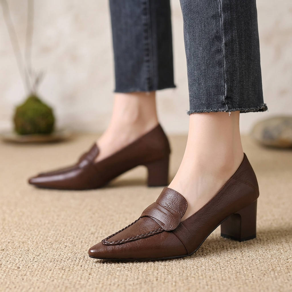 Product image for Viola Genuine Leather Heels