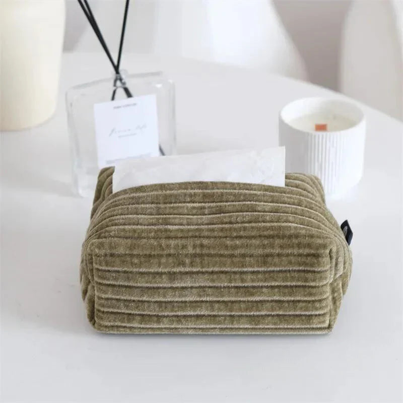 Velvet Jacquard Tissue Box