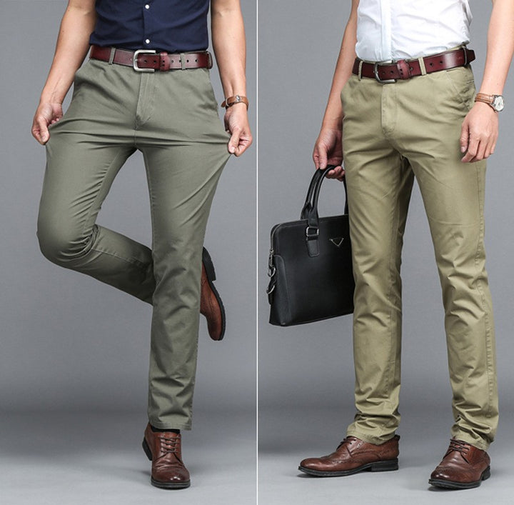 Leandro Tailored Cotton Trousers