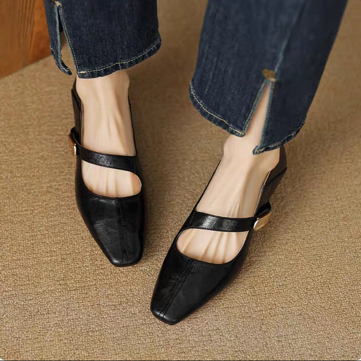 Verona Buckle Heels