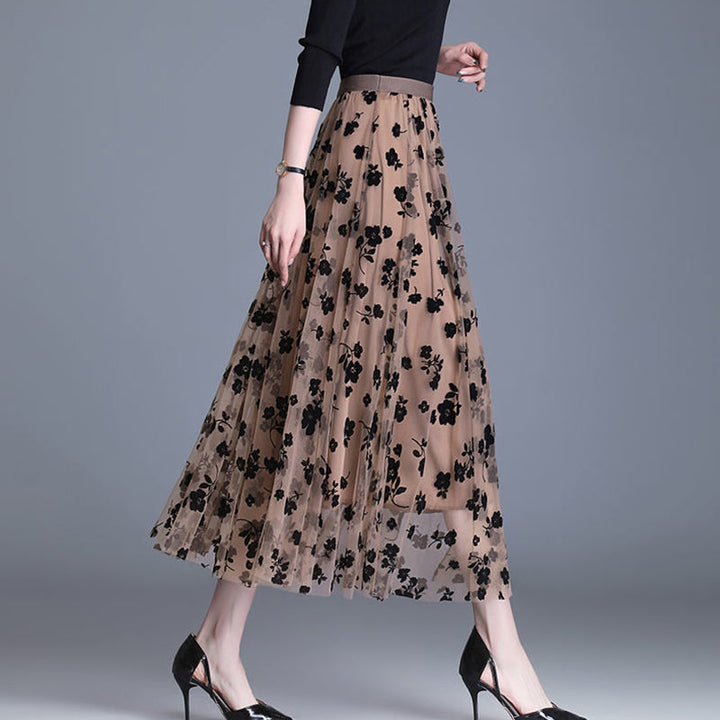 Valencia Bloom Mesh Skirt