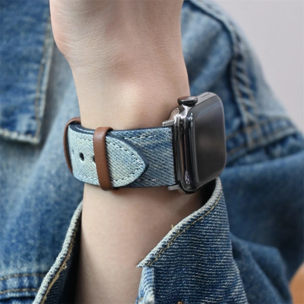 Atlas Denim Apple Watch Strap