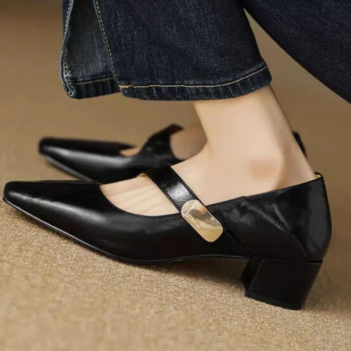 Verona Buckle Heels