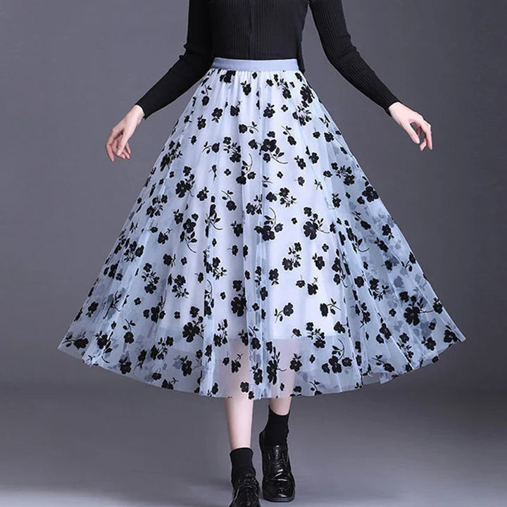 Valencia Bloom Mesh Skirt