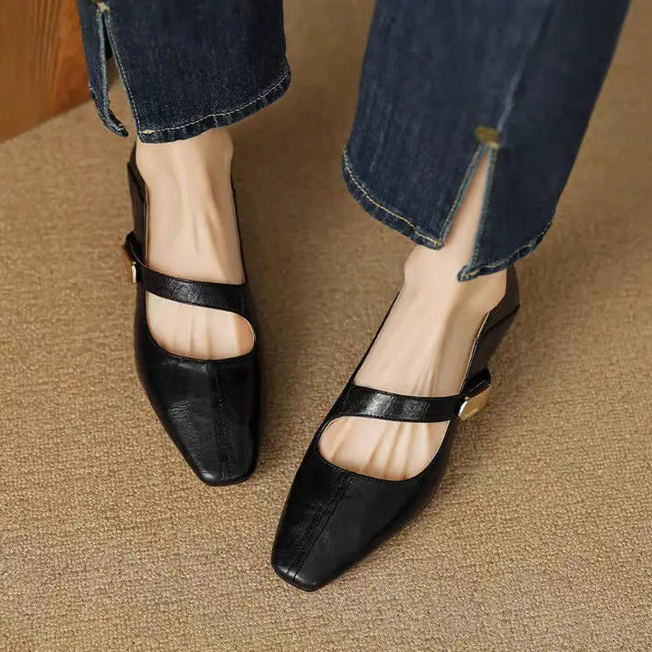 Verona Buckle Heels