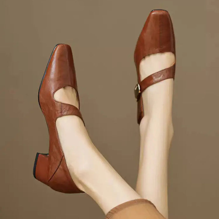 Verona Buckle Heels