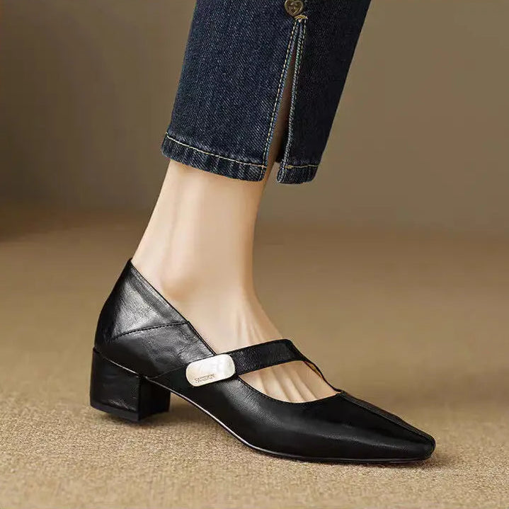 Verona Buckle Heels