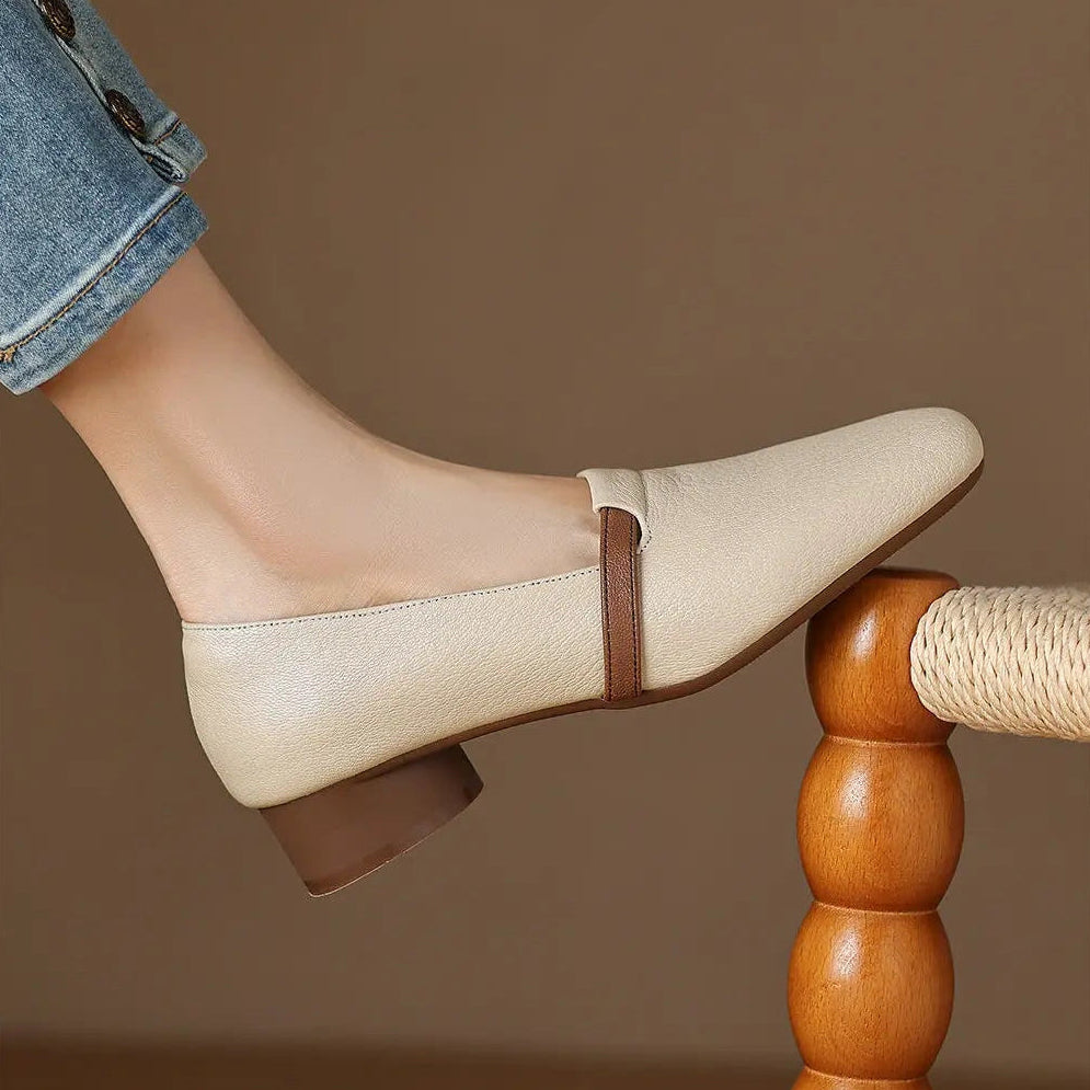 Product image for New Autumn Retro Ultra Soft Chunky Heel Open-Toe Women&