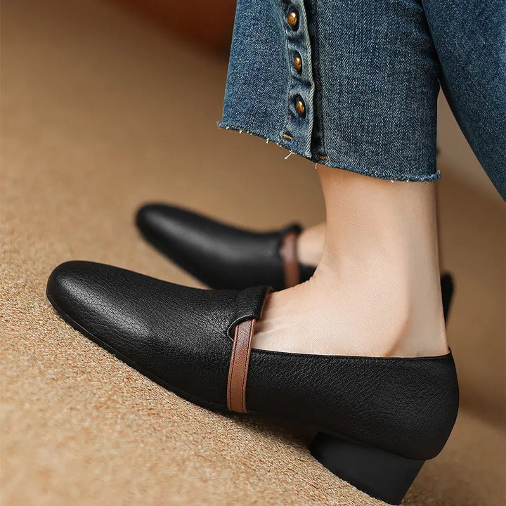 Product image for New Autumn Retro Ultra Soft Chunky Heel Open-Toe Women&